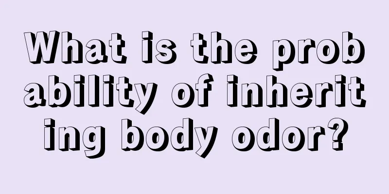 What is the probability of inheriting body odor?