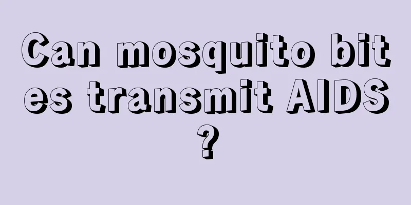 Can mosquito bites transmit AIDS?
