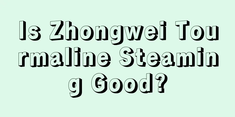 Is Zhongwei Tourmaline Steaming Good?