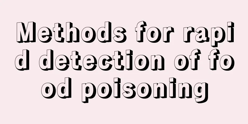 Methods for rapid detection of food poisoning
