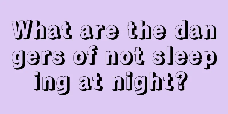 What are the dangers of not sleeping at night? 