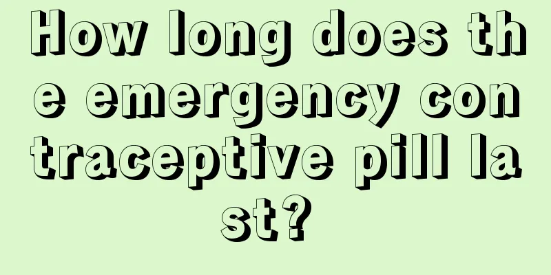 How long does the emergency contraceptive pill last? 