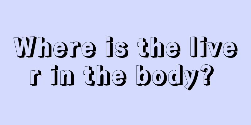 Where is the liver in the body? 