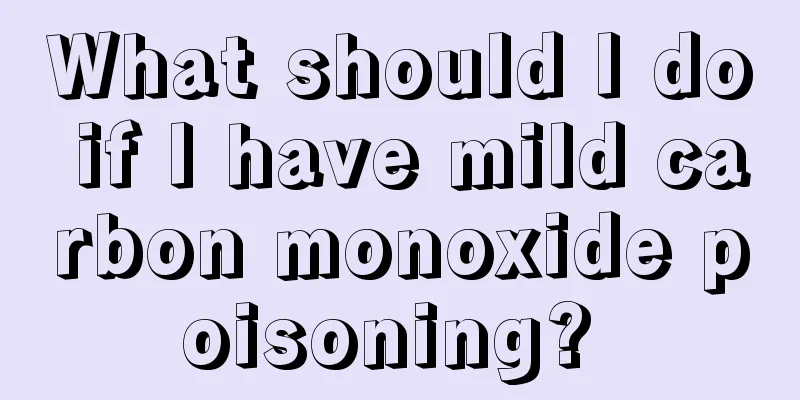 What should I do if I have mild carbon monoxide poisoning? 