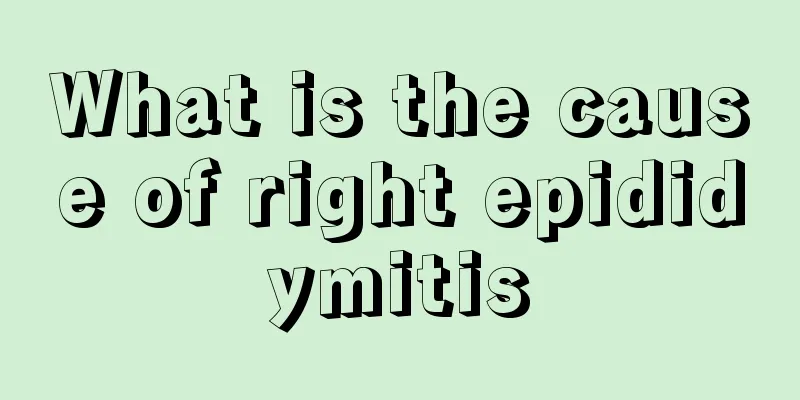 What is the cause of right epididymitis