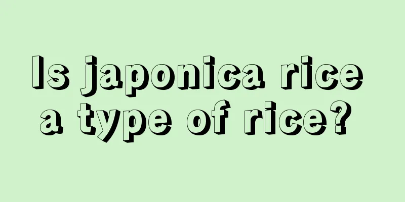 Is japonica rice a type of rice? 