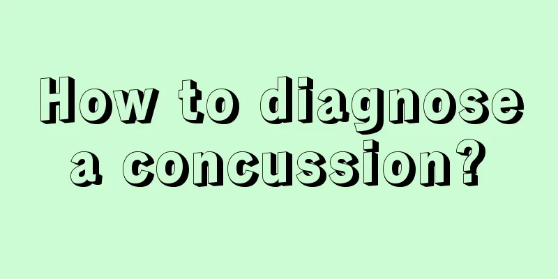 How to diagnose a concussion? 