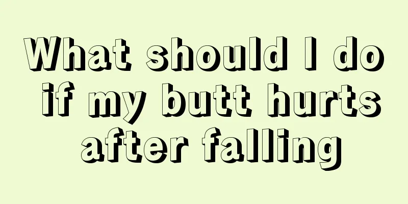 What should I do if my butt hurts after falling