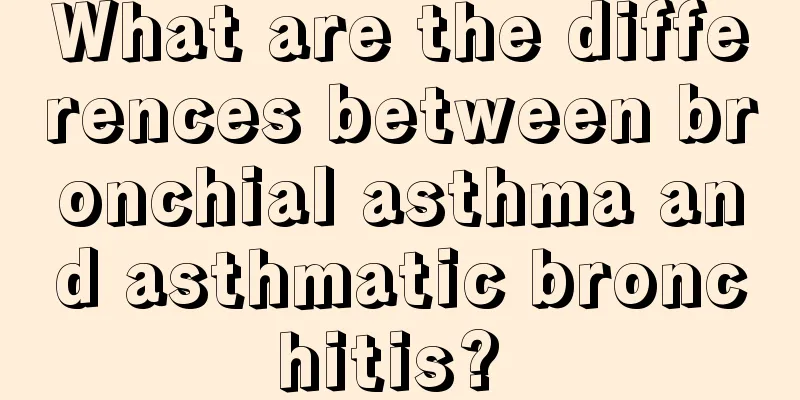 What are the differences between bronchial asthma and asthmatic bronchitis? 