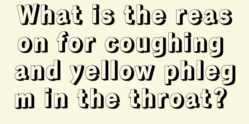 What is the reason for coughing and yellow phlegm in the throat? 