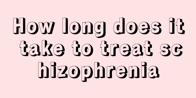 How long does it take to treat schizophrenia
