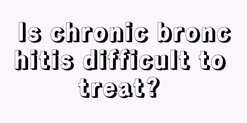 Is chronic bronchitis difficult to treat? 