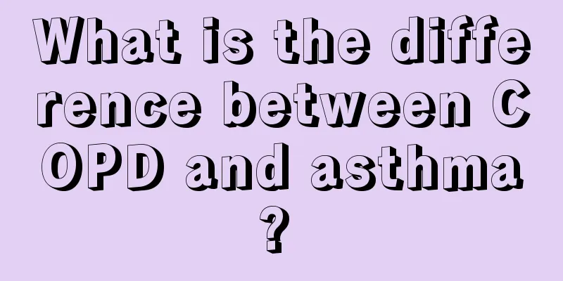 What is the difference between COPD and asthma? 