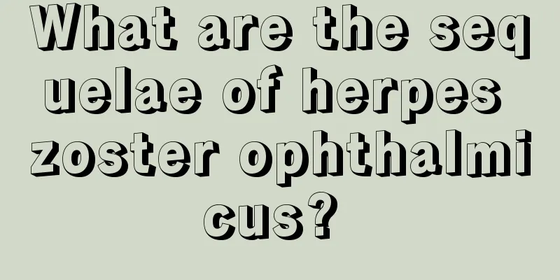 What are the sequelae of herpes zoster ophthalmicus? 