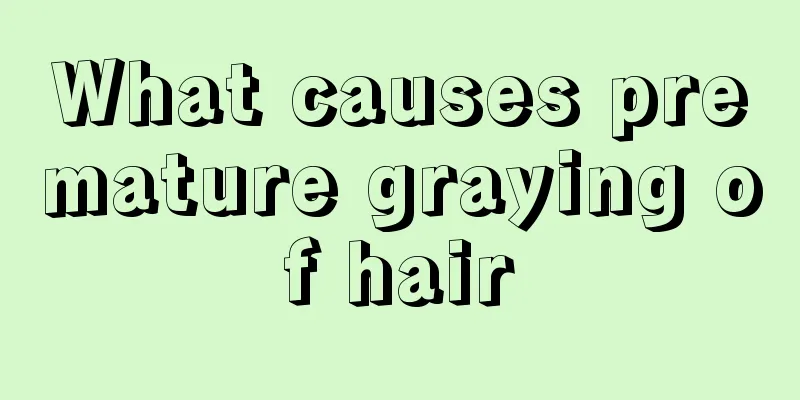 What causes premature graying of hair
