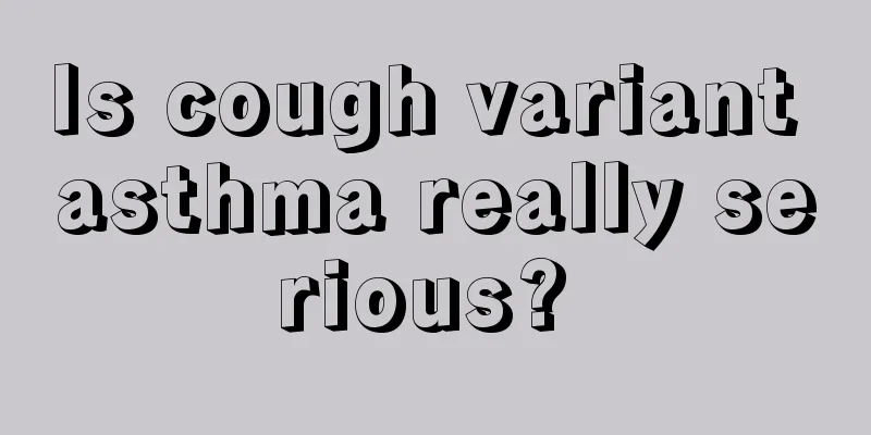 Is cough variant asthma really serious? 
