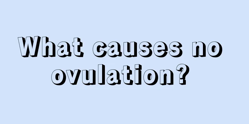 What causes no ovulation? 
