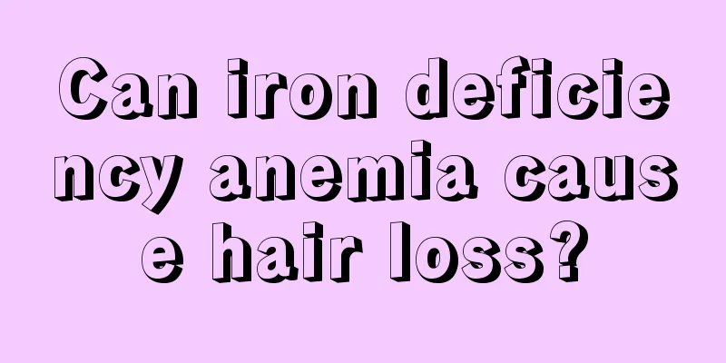 Can iron deficiency anemia cause hair loss?