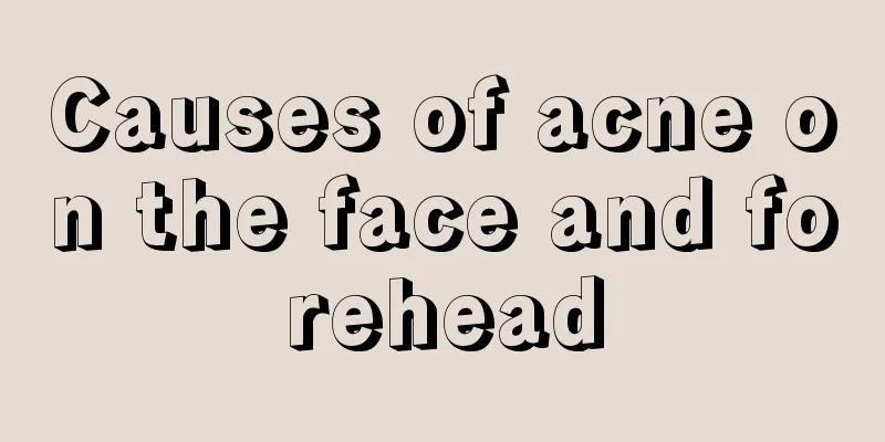 Causes of acne on the face and forehead