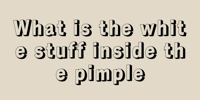 What is the white stuff inside the pimple