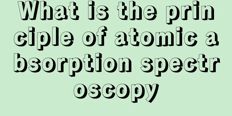 What is the principle of atomic absorption spectroscopy