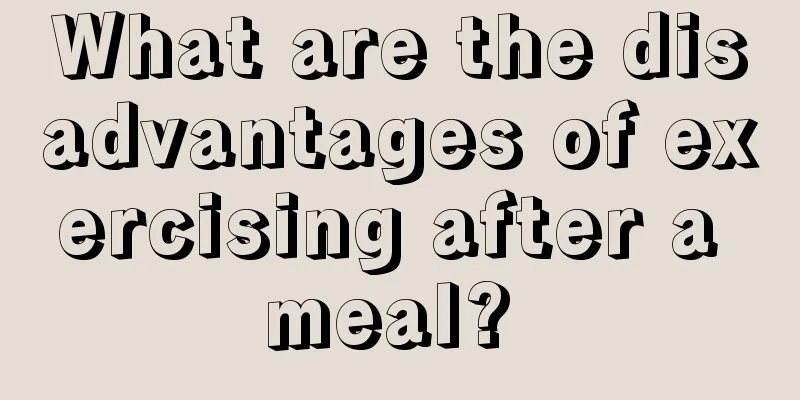 What are the disadvantages of exercising after a meal? 