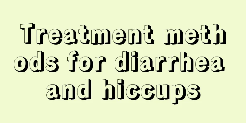 Treatment methods for diarrhea and hiccups
