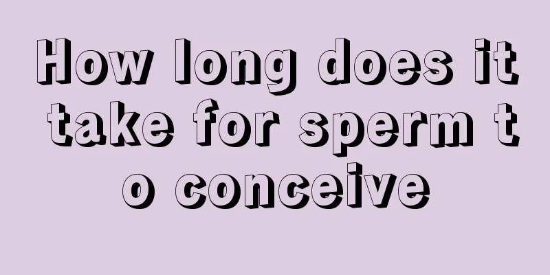 How long does it take for sperm to conceive