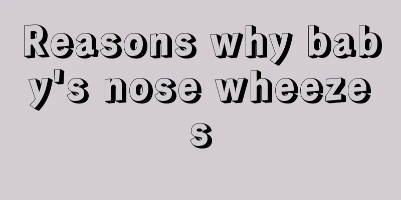 Reasons why baby's nose wheezes