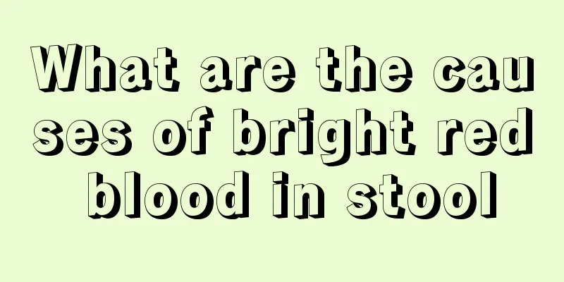 What are the causes of bright red blood in stool