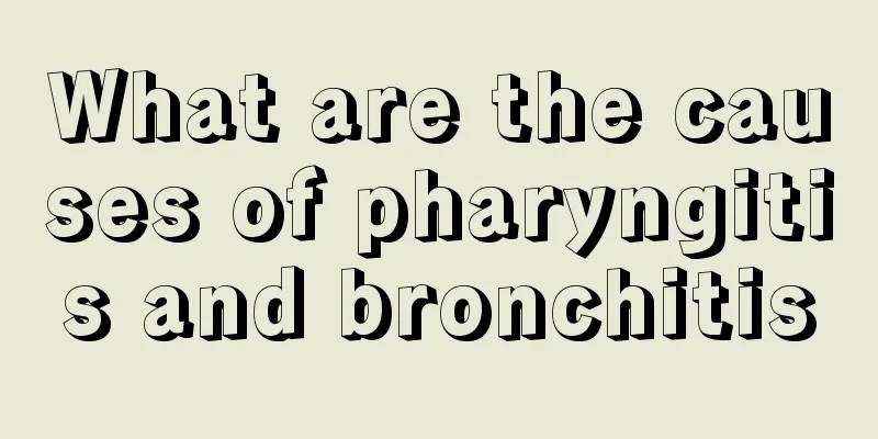 What are the causes of pharyngitis and bronchitis