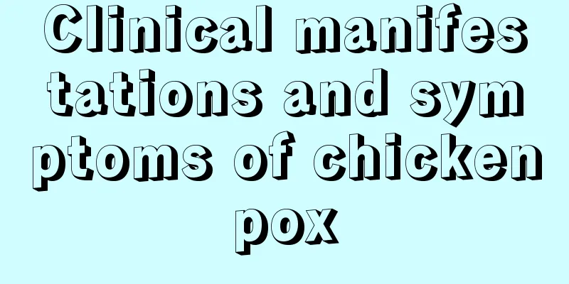 Clinical manifestations and symptoms of chickenpox