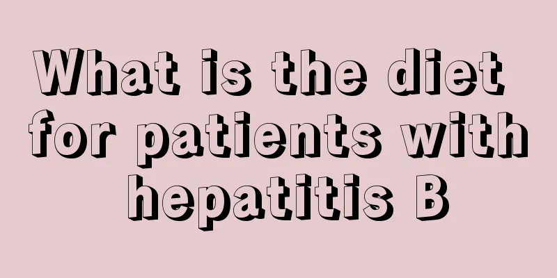 What is the diet for patients with hepatitis B
