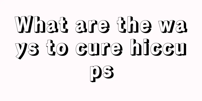 What are the ways to cure hiccups