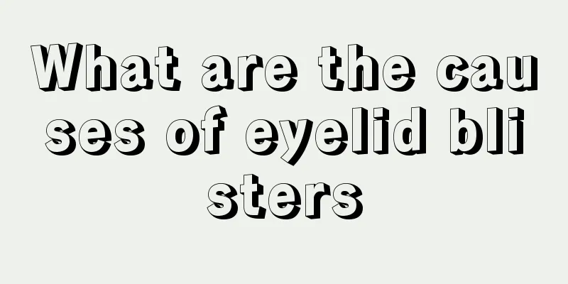 What are the causes of eyelid blisters