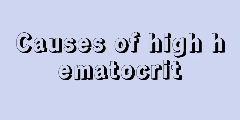 Causes of high hematocrit