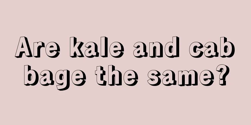 Are kale and cabbage the same?