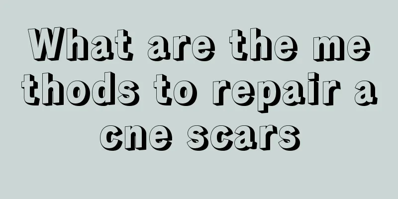 What are the methods to repair acne scars
