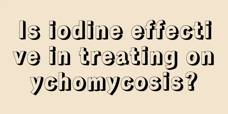 Is iodine effective in treating onychomycosis?