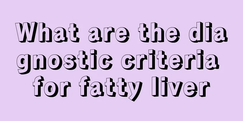 What are the diagnostic criteria for fatty liver