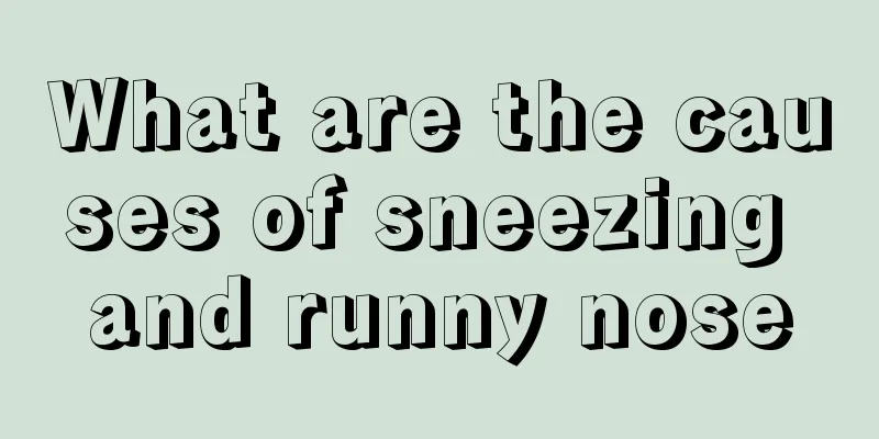 What are the causes of sneezing and runny nose