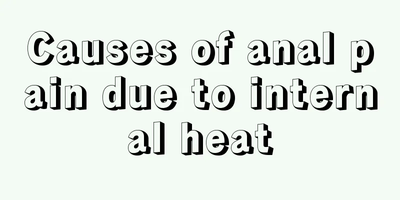 Causes of anal pain due to internal heat