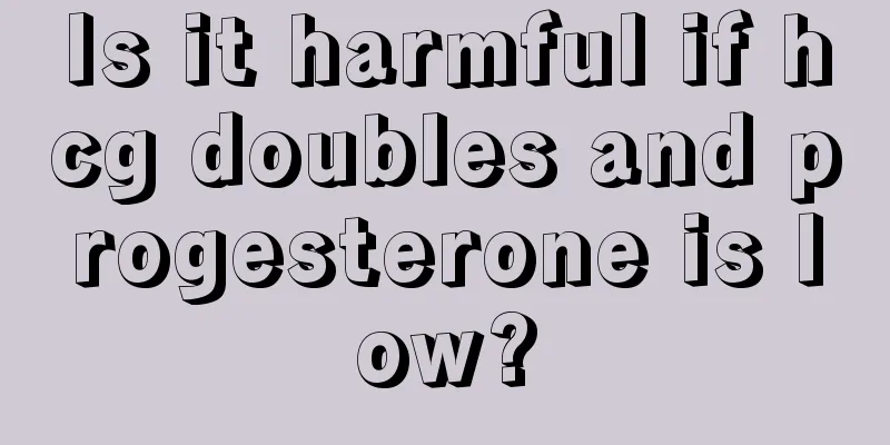 Is it harmful if hcg doubles and progesterone is low?