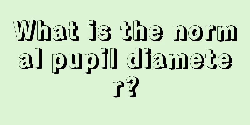 What is the normal pupil diameter?
