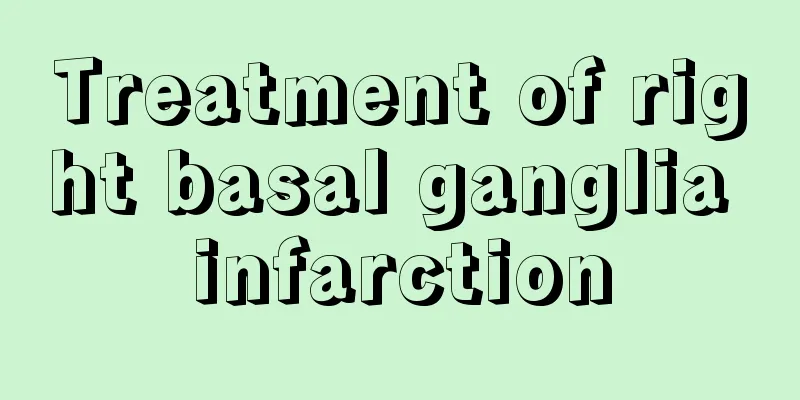 Treatment of right basal ganglia infarction