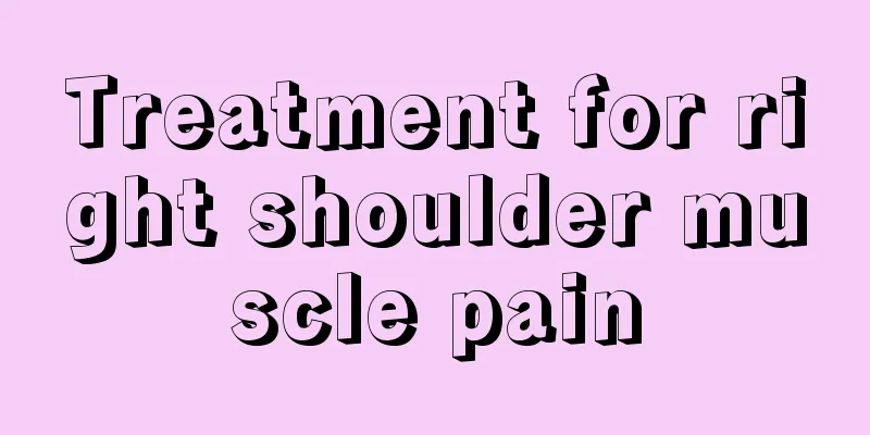 Treatment for right shoulder muscle pain