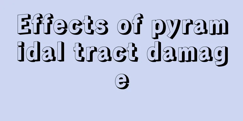Effects of pyramidal tract damage