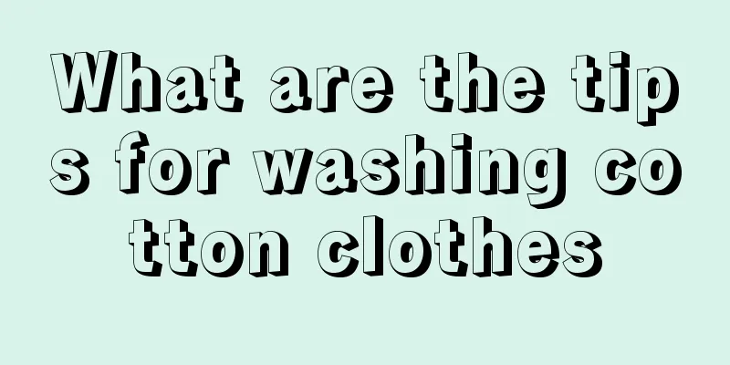 What are the tips for washing cotton clothes