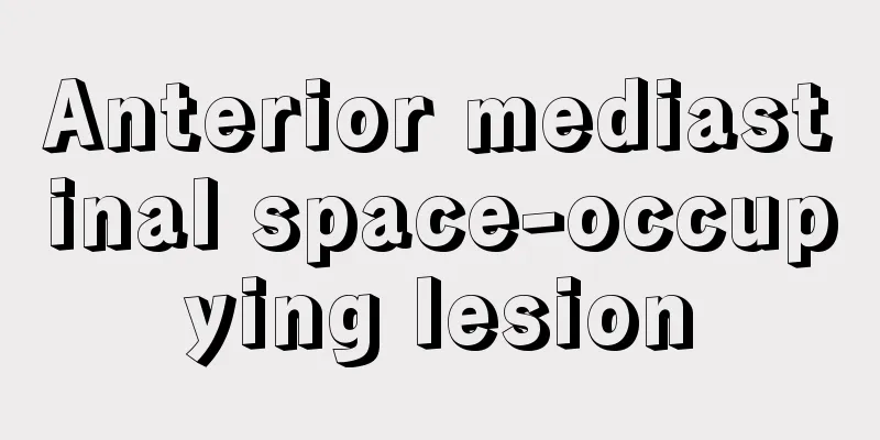 Anterior mediastinal space-occupying lesion