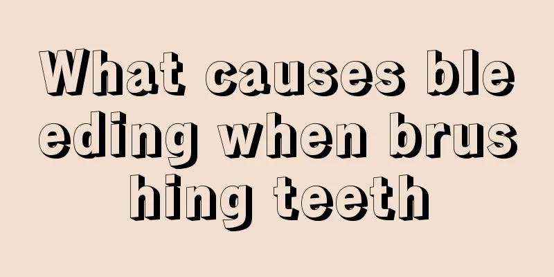What causes bleeding when brushing teeth